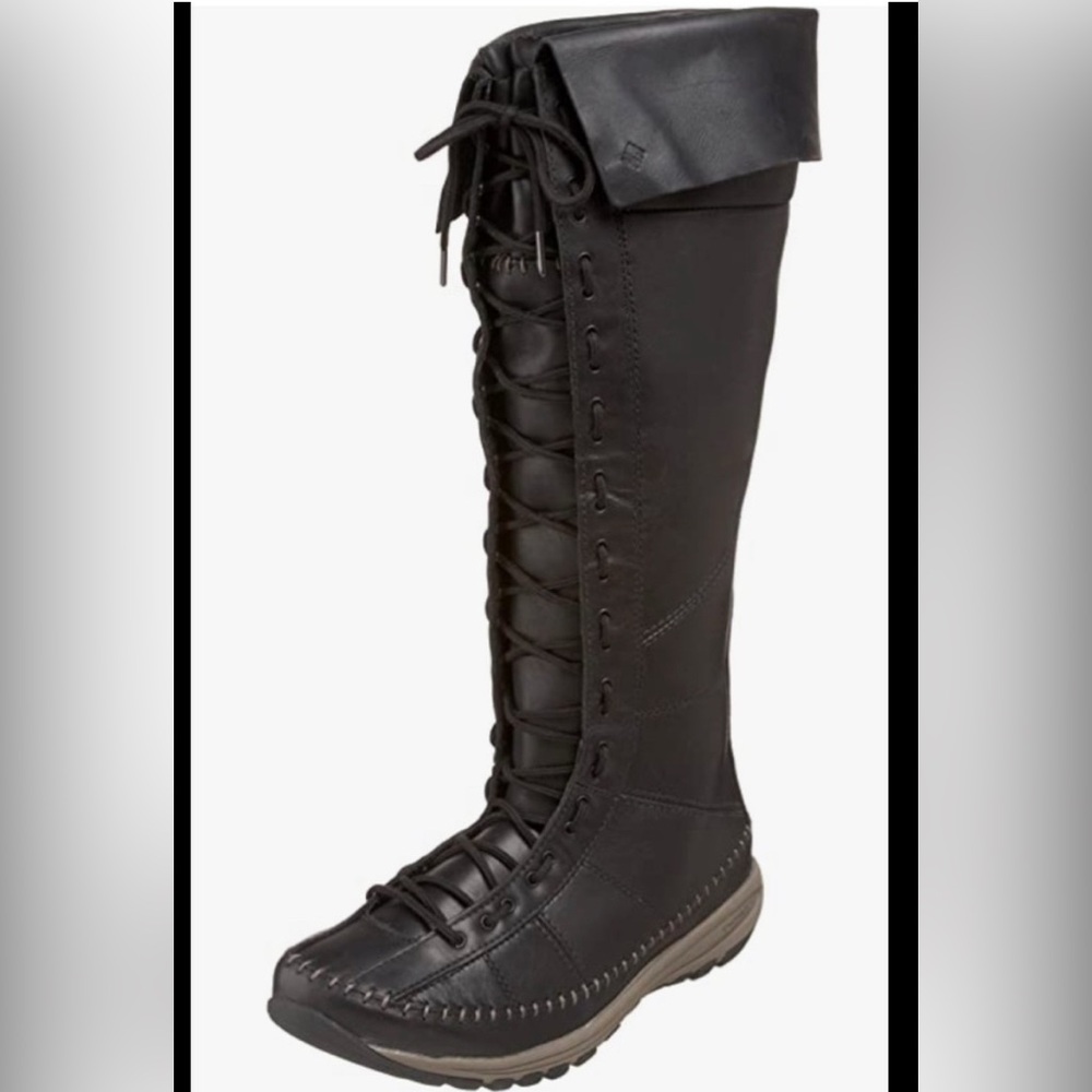 COLUMBIA Women’s Winter Transit Techlite Black Leather Boots Sz 6 l